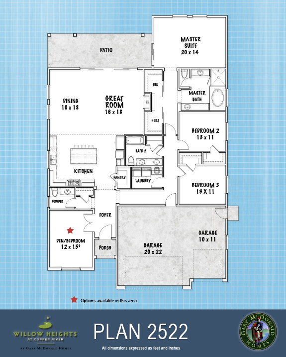 Plan 2522 Gary McDonald Homes